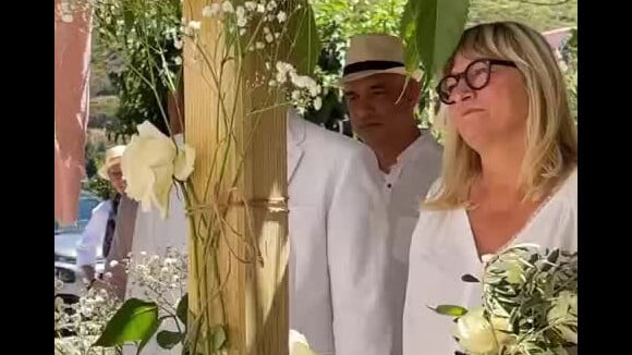 Christine Bravo a épousé son amoureux Stéphane en Corse le 11 juin 2022.