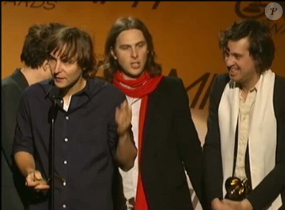 Le groupe Phoenix et Thomas Mars (photo) reçoivent leur Grammy, à Los Angeles, le 31 janvier 2010 !