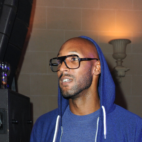 Nicolas Anelka lors de la soirée pour l'ouverture de la boutique Dsquared2 à Paris le 2 octobre 2011. ©Montingelli/SGP