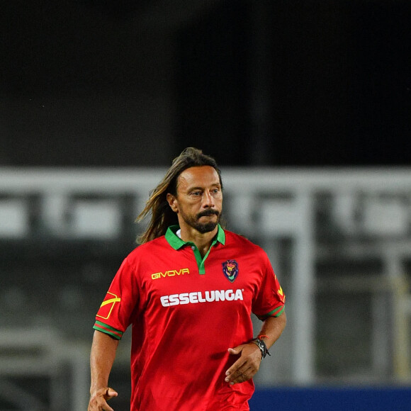 Bob Sinclar - Match de football caritatif à Vérone, en faveur des travailleurs du spectacle en difficulté, suite à l'épidémie de Coronavirus (COVID-19). Le 3 septembre 2020.