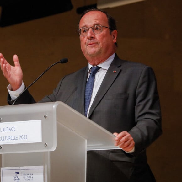 Exclusif - François Hollande - 10ème cérémonie du prix de l'audace artistique et culturelle à l'auditorium de l'institut de France à Paris, France, le 30 mai 2022.