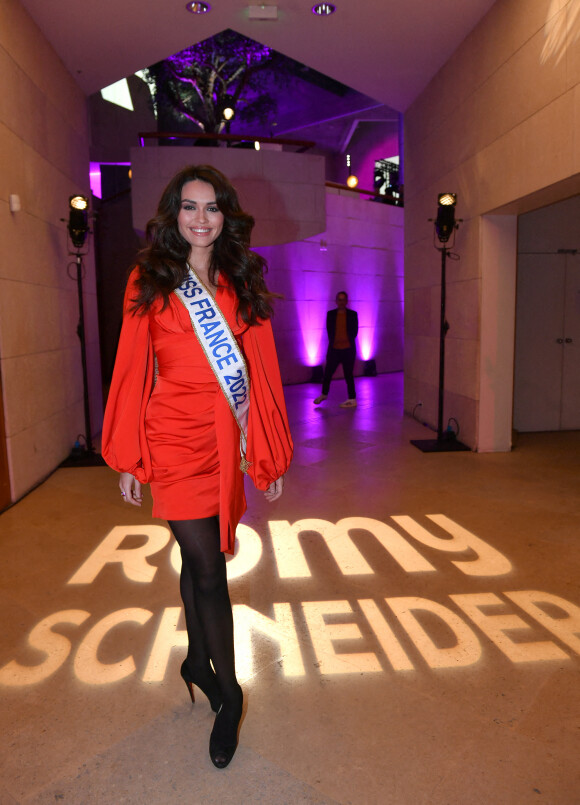 Diane Leyre (Miss France 2022) - Vernissage de l'exposition Romy Schneider à La Cinemathèque à Paris le 14 mars 2022. © Veeren/Bestimage 