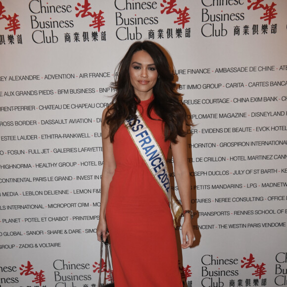 Exclusif - Diane Leyre (Miss France 2022) - Déjeuner du Chinese Business Club à Paris, à l'occasion de la Journée internationale des droits des femmes. Le 7 mars 2022 © Rachid Bellak / Bestimage