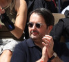 Jean-Francois Piege, Elodie Piege - Les célébrités dans les tribunes des Internationaux de France de Roland Garros, le 28 mai 2022. © MPP / Bestimage 