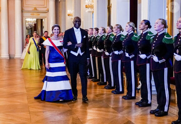 La princesse Märtha Louise de Norvège et Durek Verrett lors du dîner de gala pour célébrer le 18ème anniversaire de la princesse Ingrid Alexandra au Palais d'Oslo, Norvège, le 17 juin 2022. © NTB/Zuma Press/Bestimage 