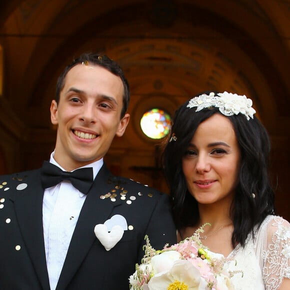 Mariage religieux en l'église de Villanova d' Alizée et Grégoire Lyonnet - Villanova le 18 juin 2016 © Olivier Huitel - Olivier Sanchez / Bestimage - Crystal