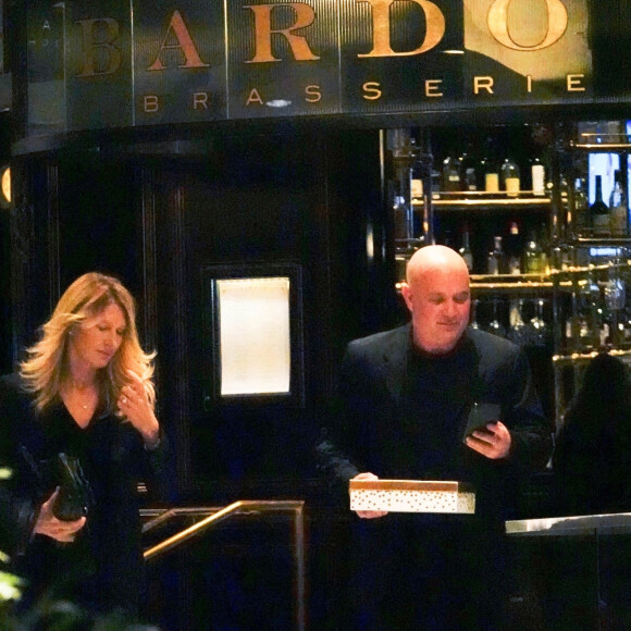Exclusif - Andre Agassi et sa femme Steffi Graff à la sortie de la brasserie "Bardot" à Las Vegas, le 27 avril 2022.