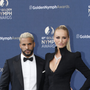 Ricky Whittle et Adriana Karembeu - Cérémonie de clotûre du 61e Festival de Télévision de Monte Carlo, le 21 juin 2022. © Denis Guignebourg/Bestimage