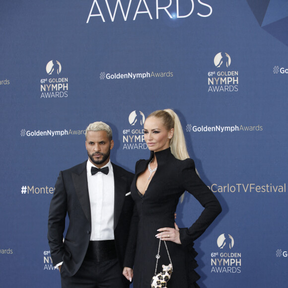 Ricky Whittle et Adriana Karembeu - Cérémonie de clotûre du 61e Festival de Télévision de Monte Carlo, le 21 juin 2022. © Denis Guignebourg/Bestimage