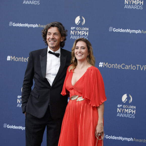 Vahina Giocante et son compagnon François Chopard - Cérémonie de clotûre du 61e Festival de Télévision de Monte Carlo, le 21 juin 2022. © Denis Guignebourg/Bestimage