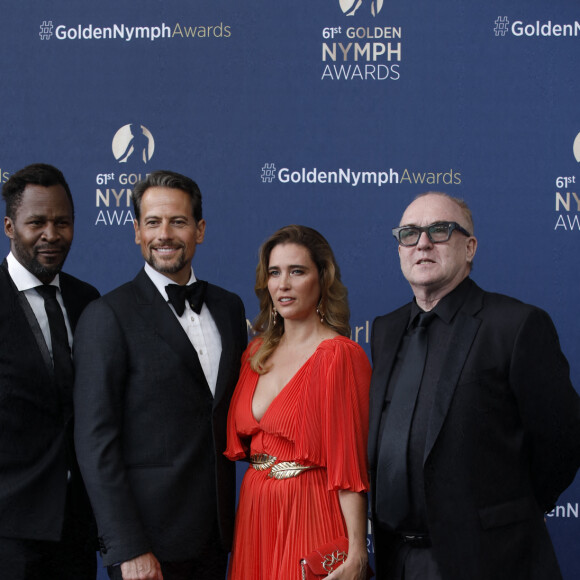 Sydney Gallonde, Ioan Gruffudd, Vahina Giocante et Bill Eagle - Cérémonie de clotûre du 61e Festival de Télévision de Monte Carlo, le 21 juin 2022. © Denis Guignebourg/Bestimage