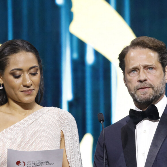 Joséphine Jobert, Jason Priestley - Cérémonie de clotûre du 61e Festival de Télévision de Monte Carlo, le 21 juin 2022. © Denis Guignebourg/Bestimage