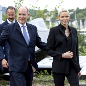 Le prince Albert II de Monaco et la princesse Charlene - Le prince Albert II de Monaco inaugure l'exposition l'exposition "Sailing the Sea of Science, Scientist and explorer. Prince Albert Ier and the early norwegian exploration of Svalbard " au Fram Museum à Oslo.