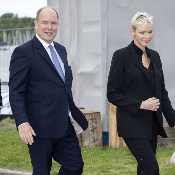 Le prince Albert II de Monaco et la princesse Charlene - Le prince Albert II de Monaco inaugure l'exposition l’exposition "Sailing the Sea of Science, Scientist and explorer. Prince Albert Ier and the early norwegian exploration of Svalbard " au Fram Museum à Oslo le 22 juin 2022.