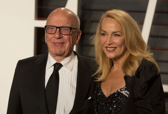 Rupert Murdoch et sa compagne Jerry Hall - Soirée "Vanity Fair Oscar Party" à Beverly Hills