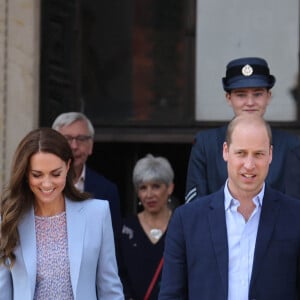 Le prince William, duc de Cambridge, et Catherine (Kate) Middleton, duchesse de Cambridge, visitent le musée Fitzwilliam de l'Université de Cambridge, Royaume Uni, le 23 juin 2022. Le couple princier va découvrir une peinture d'eux-mêmes qui sera révélé au public pour la première fois.