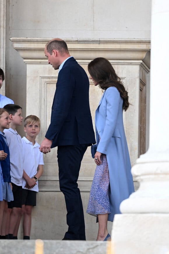Le prince William, duc de Cambridge, et Catherine (Kate) Middleton, duchesse de Cambridge, visitent le musée Fitzwilliam de l'Université de Cambridge, Royaume Uni, le 23 juin 2022. Le couple princier va découvrir une peinture d'eux-mêmes qui sera révélé au public pour la première fois.