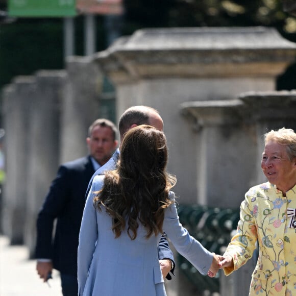 Le prince William, duc de Cambridge, et Catherine (Kate) Middleton, duchesse de Cambridge, visitent le musée Fitzwilliam de l'Université de Cambridge, Royaume Uni, le 23 juin 2022. Le couple princier va découvrir une peinture d'eux-mêmes qui sera révélé au public pour la première fois.