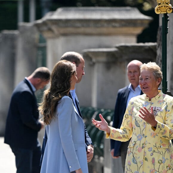 Le prince William, duc de Cambridge, et Catherine (Kate) Middleton, duchesse de Cambridge, visitent le musée Fitzwilliam de l'Université de Cambridge, Royaume Uni, le 23 juin 2022. Le couple princier va découvrir une peinture d'eux-mêmes qui sera révélé au public pour la première fois.