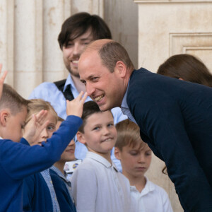 Le prince William, duc de Cambridge, et Catherine (Kate) Middleton, duchesse de Cambridge, visitent le musée Fitzwilliam de l'Université de Cambridge, Royaume Uni, le 23 juin 2022. Le couple princier va découvrir une peinture d'eux-mêmes qui sera révélé au public pour la première fois.