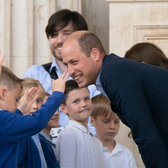 Le prince William, duc de Cambridge, et Catherine (Kate) Middleton, duchesse de Cambridge, visitent le musée Fitzwilliam de l'Université de Cambridge, Royaume Uni, le 23 juin 2022. Le couple princier va découvrir une peinture d'eux-mêmes qui sera révélé au public pour la première fois.