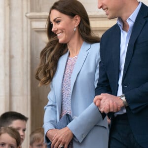 Le prince William, duc de Cambridge, et Catherine (Kate) Middleton, duchesse de Cambridge, visitent le musée Fitzwilliam de l'Université de Cambridge, Royaume Uni, le 23 juin 2022. Le couple princier va découvrir une peinture d'eux-mêmes qui sera révélé au public pour la première fois.