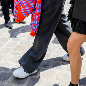 Justin Timberlake et sa femme Jessica Biel - Arrivées au défilé de mode Homme printemps-été 2023 Louis Vuitton dans la cour Carrée du Louvre à Paris, France, le 23 juin 2022. © Veeren-Clovis/Bestimage 