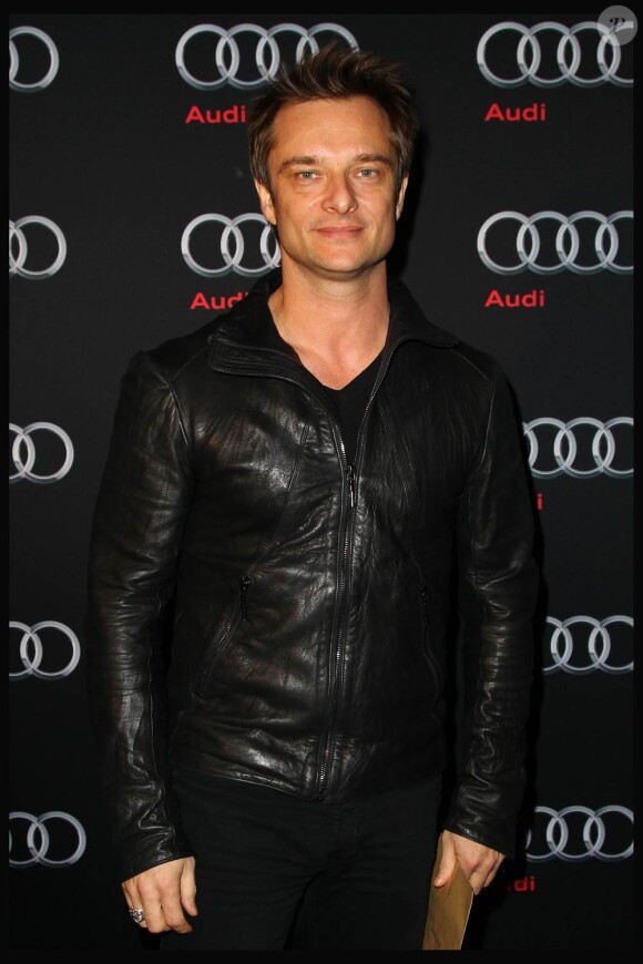 David Hallyday, à l'occasion de la grande soirée de lancement de l'Audi A8 qui s'est tenue à l'Olympia, à Paris, le 2 février 2010.