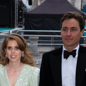 La princesse Beatrice d'York et son mari Edoardo Mapelli Mozzi - Arrivées à la soirée "The Alchemist's Feast" à la National Gallery à Londres. Le 23 juin 2022