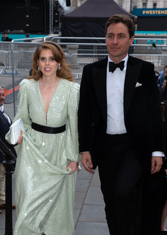 La princesse Beatrice d'York et son mari Edoardo Mapelli Mozzi - Arrivées à la soirée "The Alchemist's Feast" à la National Gallery à Londres. Le 23 juin 2022