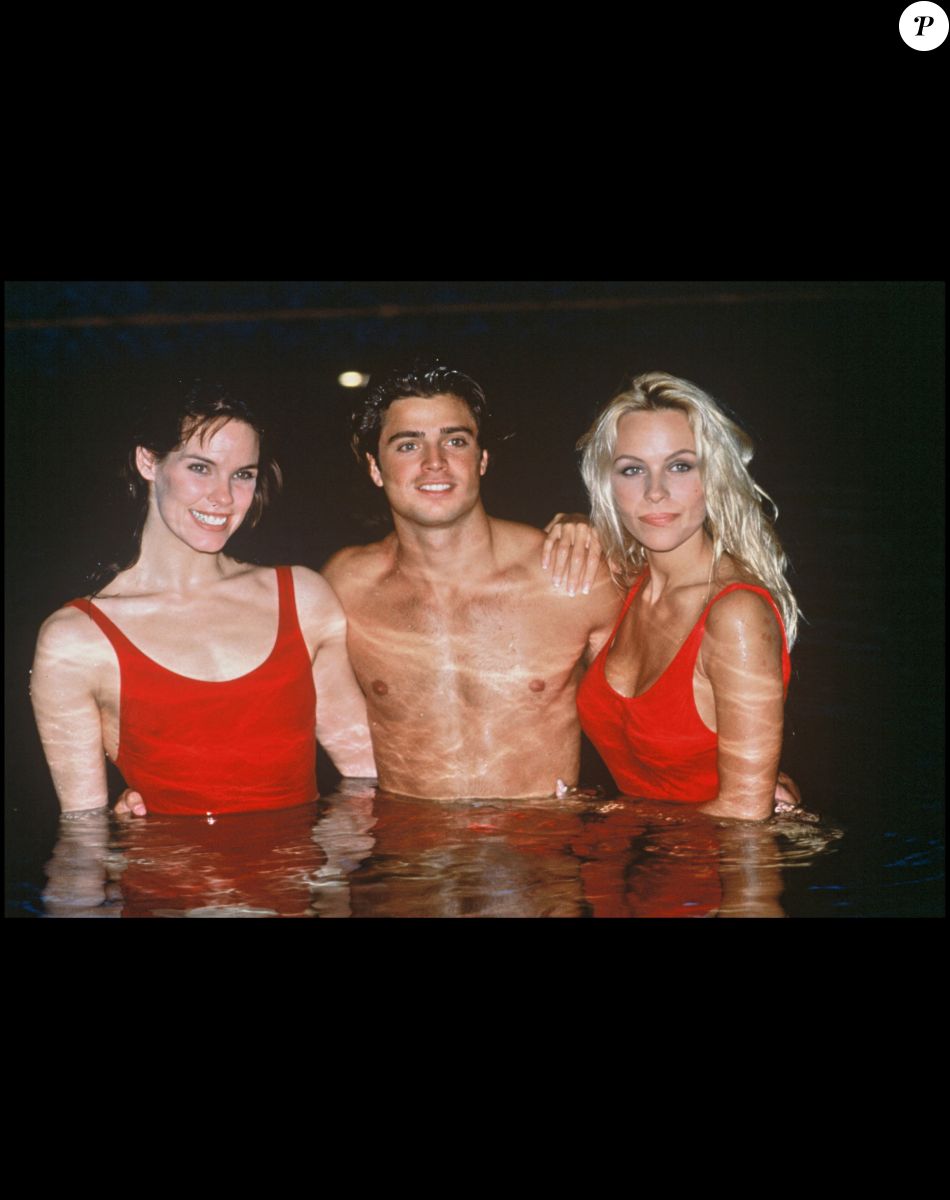 Archives - Alexandra Paul, David Charvet et Pamela Anderson en 1993.