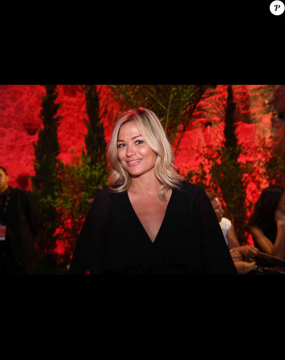 Exclusif - Laure Boulleau lors de la soirée du grand gala du "Marrakech du Rire 2022" pour la 10ème édition au palais El Badiî à Marrakech, Maroc. © Rachid Bellak/Bestimage
