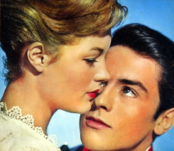 Archives - Alain Delon et Romy Schneider sur le tournage du film "Christine". 1958