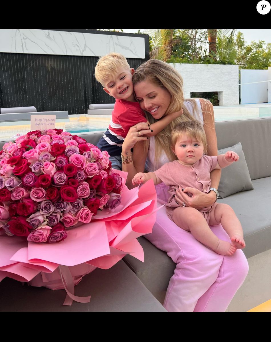 Jessica Thivenin avec ses enfants Maylone et Leewane
