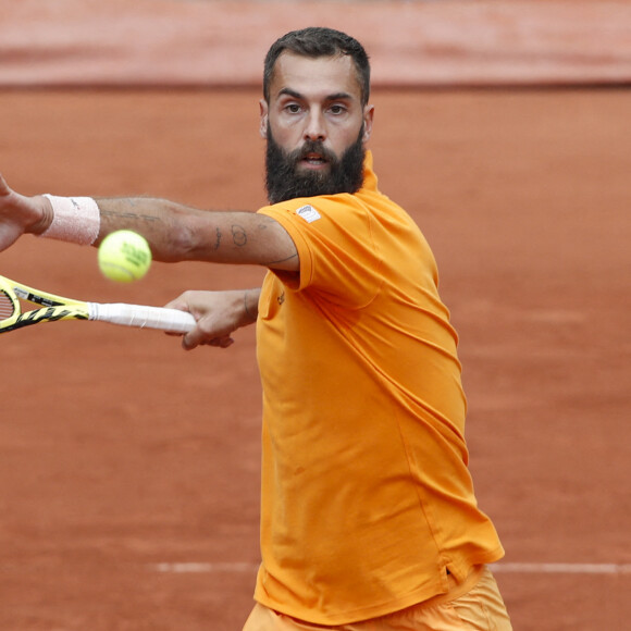 Benoit Paire (FRA) lors du premier tour simple messieurs (jour 3) des Internationaux de France de tennis de Roland Garros à Paris, France, le 24 mai 2022. © Michael Baucher/Panoramic/Bestimage 