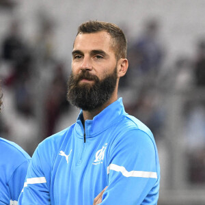 Benoît Paire - Match des héros entre l'équipe OM Legends et l'équipe UNICEF au stade Orange Velodrome à Marseille le 13 octobre 2021. Soutenu par la Fondation D. Drogba, Orange et l'Olympique de Marseille, l'Unicef a organisé cette rencontre afin de financer un projet d'accès à l'éducation en Côte d'Ivoire. La Team OM de légende s'impose 7-4 au stade Vélodrome face à la Team Unicef. © Jean-René Santini/Bestimage 