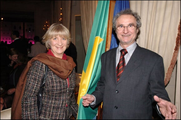 Daniel Prévost et sa femme Jetta - Soirée brésilienne au Bristol le 18 janvier 2005