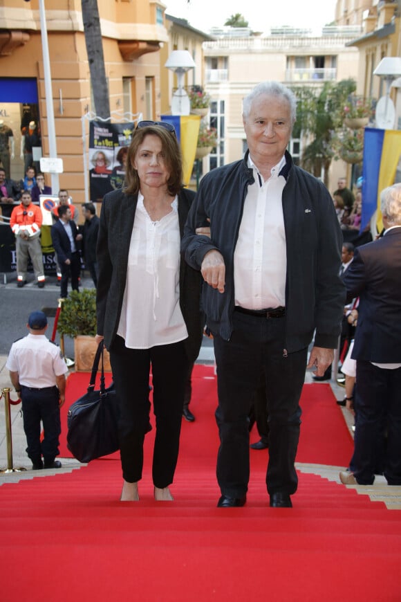 Daniel Prévost et sa compagne Françoise - Ouverture du 6ème Festival Les Héros de la Télé à Beausoleil le 7 octobre 2017.