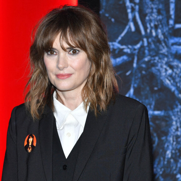 Winona Ryder - Photocall de la quatrième saison de la série "Stranger Things" aux Studios Netflix à New York, le 14 mai 2022. 