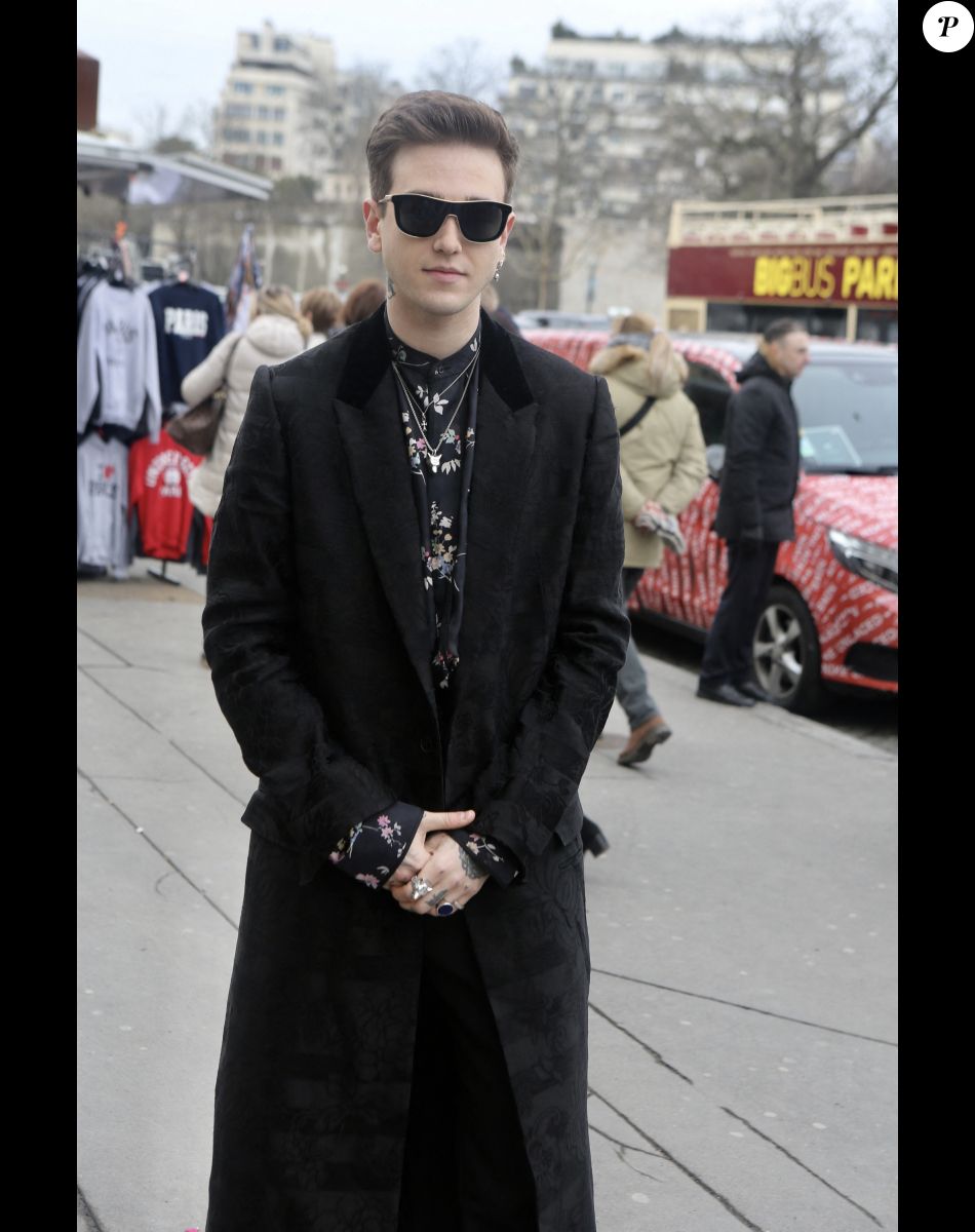 Exclusif - Gabriel-Kane Day-Lewis - Arrivées des people au défilé de mode prêt à porter Automne Hiver 2018/2019 "Haider Ackermann" à Paris le 3 mars 2018. Exclusive - For Germany call for price - Arrivals of people at the fashion show Fall Winter 2018/2019 "Haider Ackermann" in Paris on March 3, 2018.