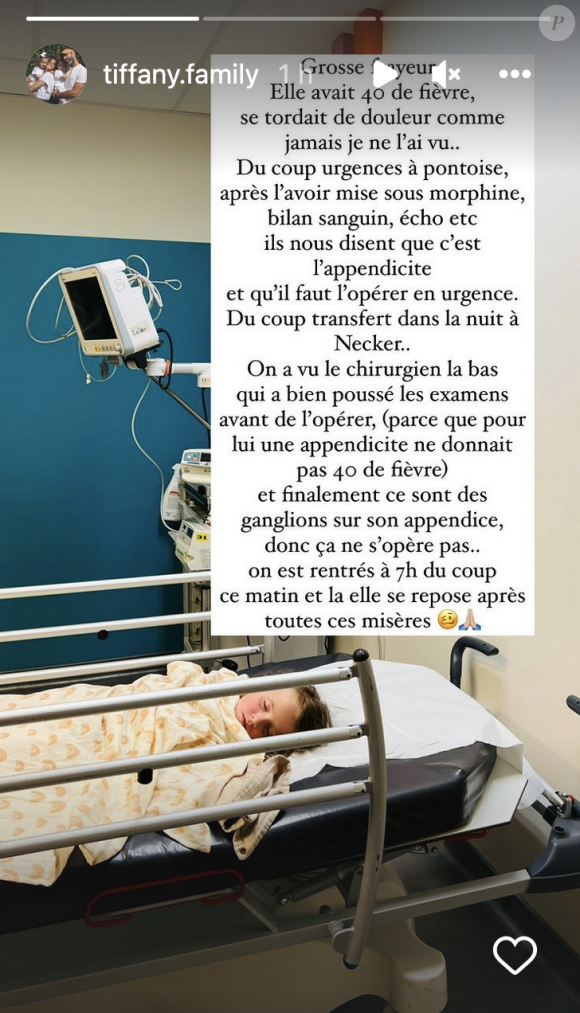 Tiffany (Mariés au premier regard) confie que sa fille Romy a passé plusieurs jours à l'hôpital - Instagram