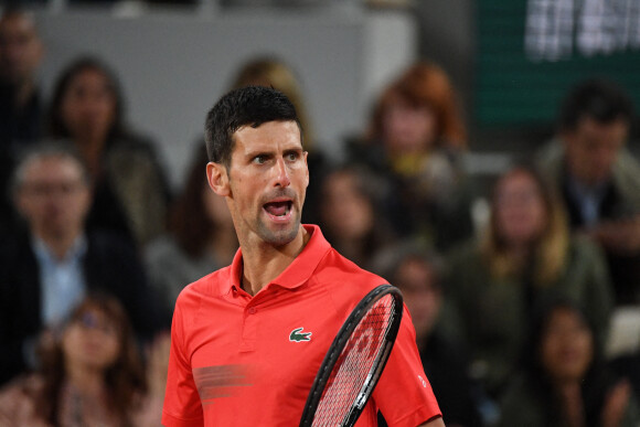 Novak Djokovic - Serbie - Rafael Nadal fait tomber le tenant du titre, Novak Djokovic, au terme d'un quart de finale épique lors des Internationaux de France de Tennis de Roland Garros 2022 le 31 mai 2022.
