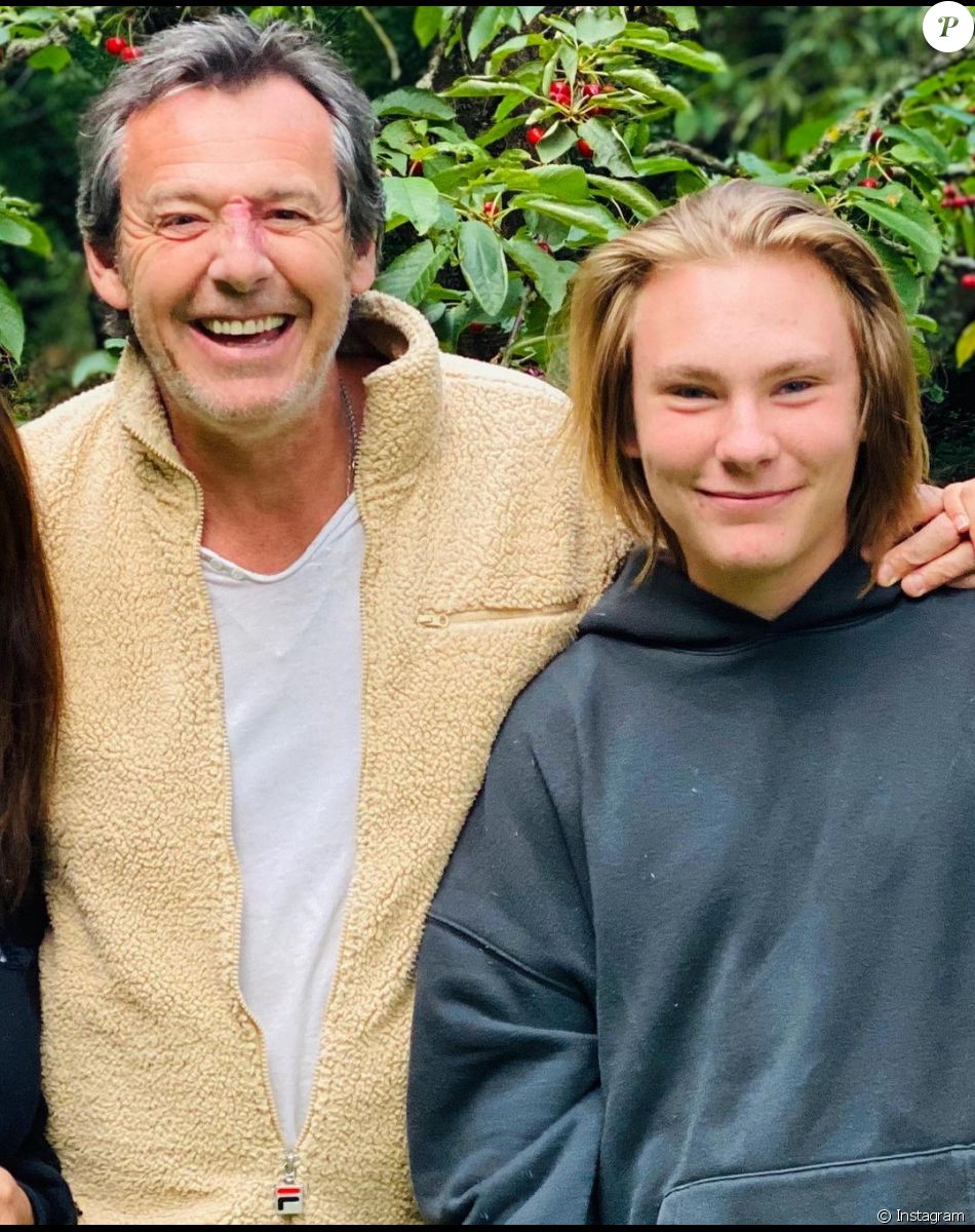 Jean-Luc Reichmann et son fils Swann.