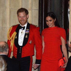 Le prince Harry, duc de Sussex, et Meghan Markle, duchesse de Sussex assistent au festival de musique de Mountbatten au Royal Albert Hall de Londres, Royaume Uni, le 7 mars 2020. 