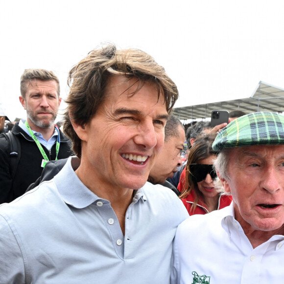 Tom Cruise au Grand Prix de Formule 1 (F1) de Silverstone, le 3 juillet 2022.