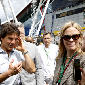 Tom Cruise au Grand Prix de Formule 1 (F1) de Silverstone, le 3 juillet 2022.