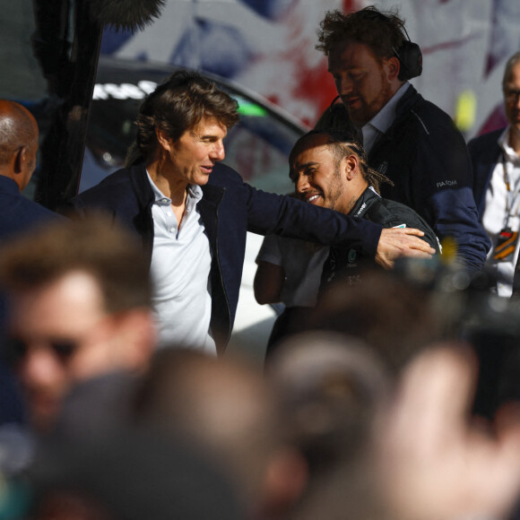 Tom Cruise au Grand Prix de Formule 1 (F1) de Silverstone, le 3 juillet 2022.