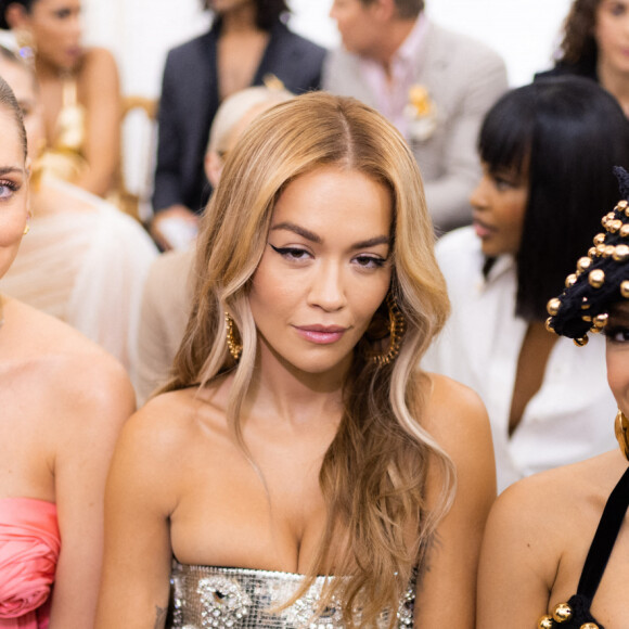 Chiara Ferragni, Rita Ora et Anitta - Défilé de mode Haute-Couture automne-hiver 2022-2023 "Schiaparelli" à Paris, le 4 juillet 2022. © Da Silva-Perusseau/Bestimage