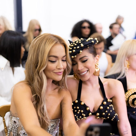 Rita Ora et Anitta - Défilé de mode Haute-Couture automne-hiver 2022-2023 "Schiaparelli" à Paris, le 4 juillet 2022. © Da Silva-Perusseau/Bestimage