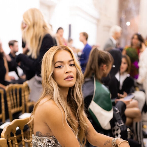 Rita Ora - Défilé de mode Haute-Couture automne-hiver 2022-2023 "Schiaparelli" à Paris, le 4 juillet 2022. © Da Silva-Perusseau/Bestimage